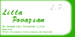 lilla povazsan business card